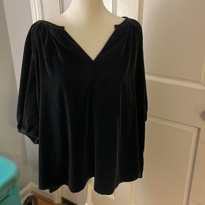 Black Velvet Top